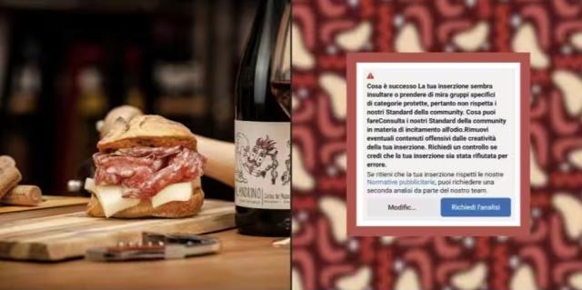 Facebook censura finocchiona scambiando il salume per un insulto: "Prende di mira categorie protette"