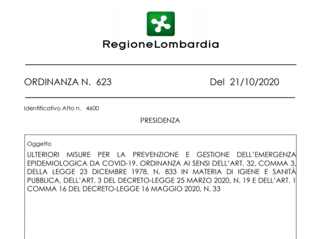 Covid Lombardia, nuova ordinanza: centri commerciali chiusi nel weekend, didattica a distanza per le superiori, stop a fiere e sagre...TUTTE LE REGOLE E TESTO INTEGRALE