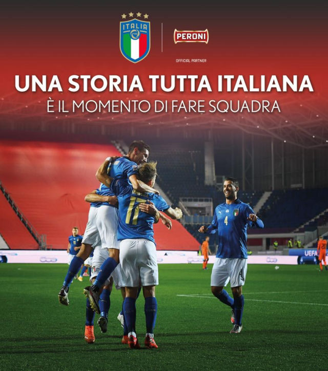 Peroni torna a sponsorizzare la Nazionale