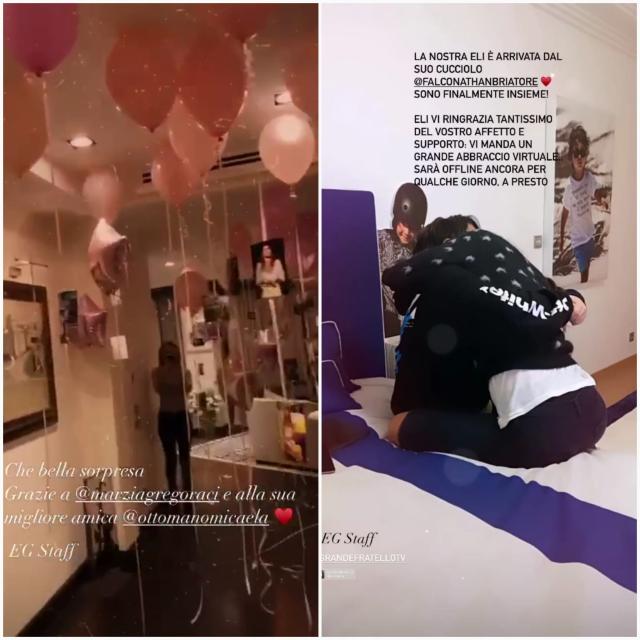 Grande Fratello Vip 5: Elisabetta Gregoraci riabbraccia il figlio Nathan Falco che non era solo...SORPRESA