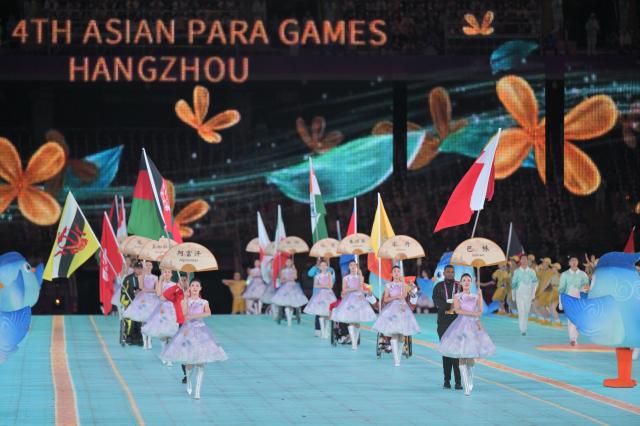 Cina: cerimonia di chiusura dei quarti Giochi para-asiatici (3)