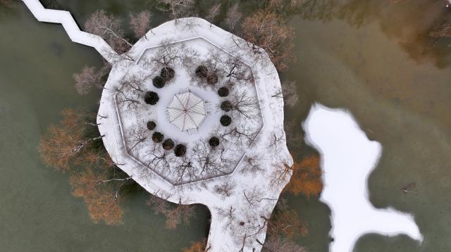 Cina: Ningxia, neve a Yinchuan (2)