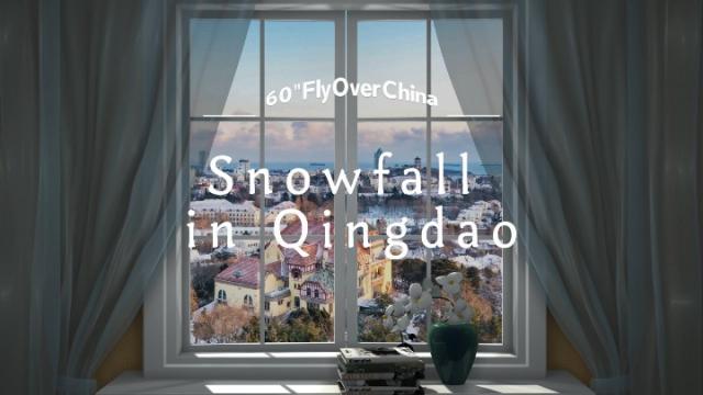Cina: incantevole nevicata a Qingdao