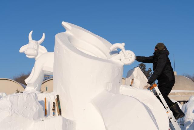 Cina: competizione internazionale di sculture di neve ad Harbin (1)