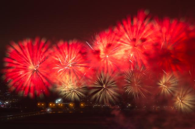 Cina: fuochi d'artificio per la Festa di primavera a Macao (2)