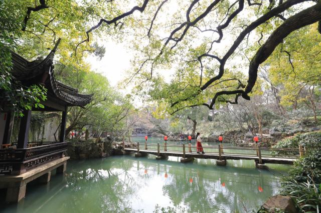 Cina: Wuxi, Giardino di Jichang in primavera