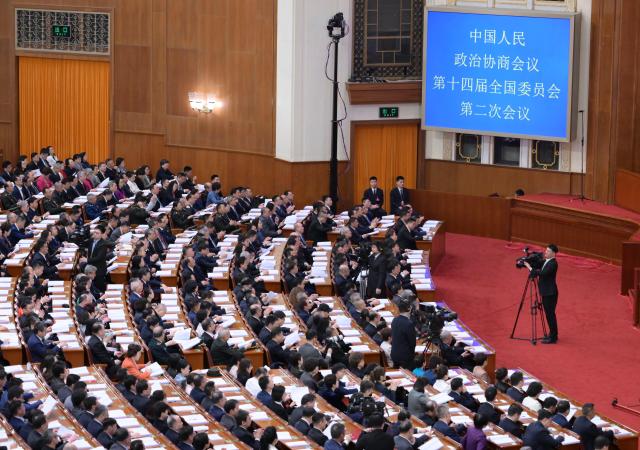 Cina: Pechino, terza riunione plenaria di seconda sessione di 14mo Comitato nazionale CPPCC (1)