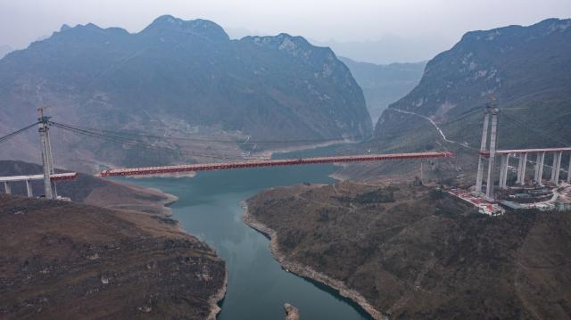 Cina: Guizhou, costruzione di superstrada Nayong-Qinglong (2)