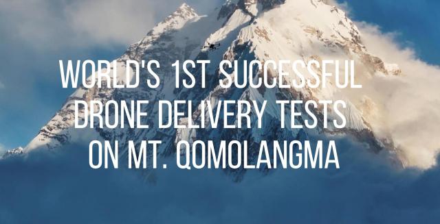 Cina: DJI, primi test riusciti al mondo di consegna con drone su monte Qomolangma