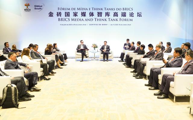 Brasile: presidente Xinhua incontra importanti ospiti al BRICS Media and Think Tank Forum