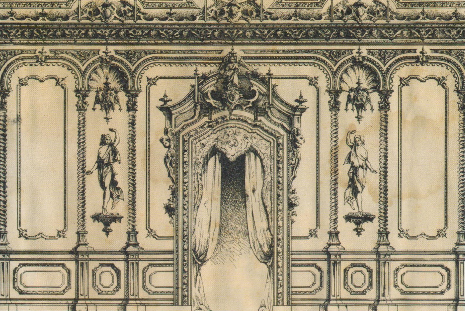 particolare delle boiseries 