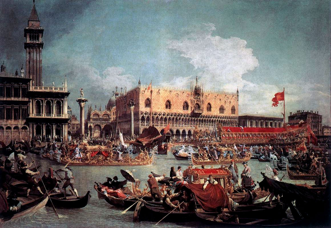 Il ritorno del Bucintoro al molo il giorno dell'Assunzione di Canaletto