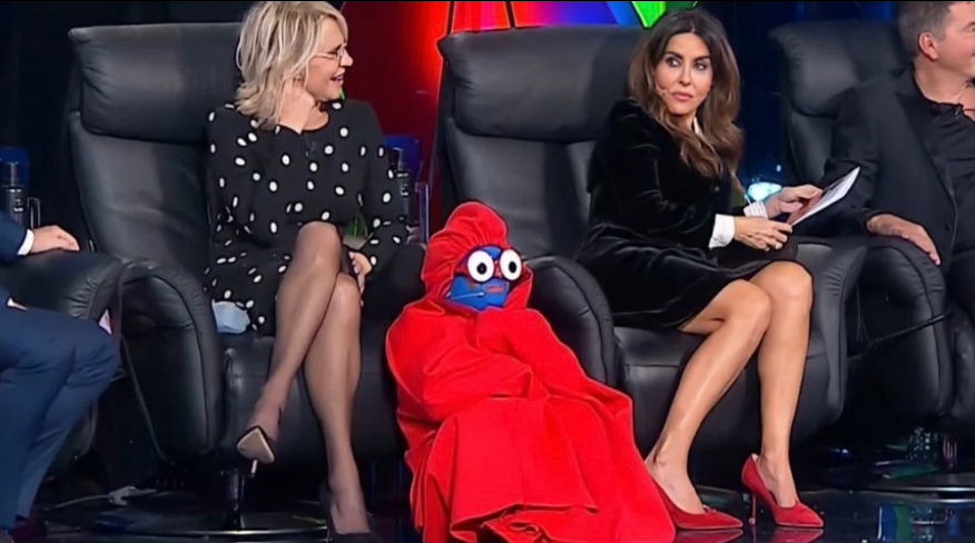 Giovannino a Tu si que vales con Sabrina Ferilli e Maria De Filippi (foto instagram)