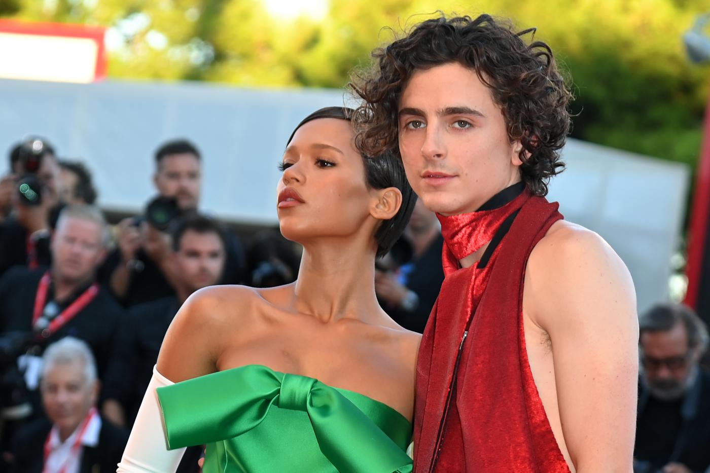 Timothée Chalamet e Taylor Russell - "Bones and all" red carpet