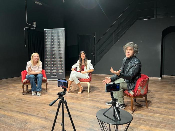 Rossella Rapisarda e Fabrizio Visconti con Valentina Pescetto Ph. Alessandra Basile