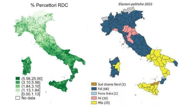 Fonte: La Voce; Osservatorio Elettorale La Polis dell'Università di Urbino