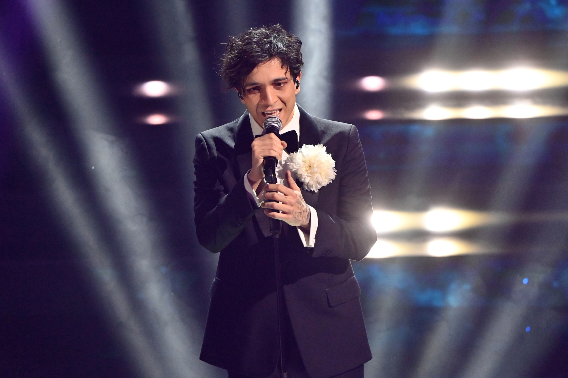 Tananai a Sanremo (fonte LaPresse)