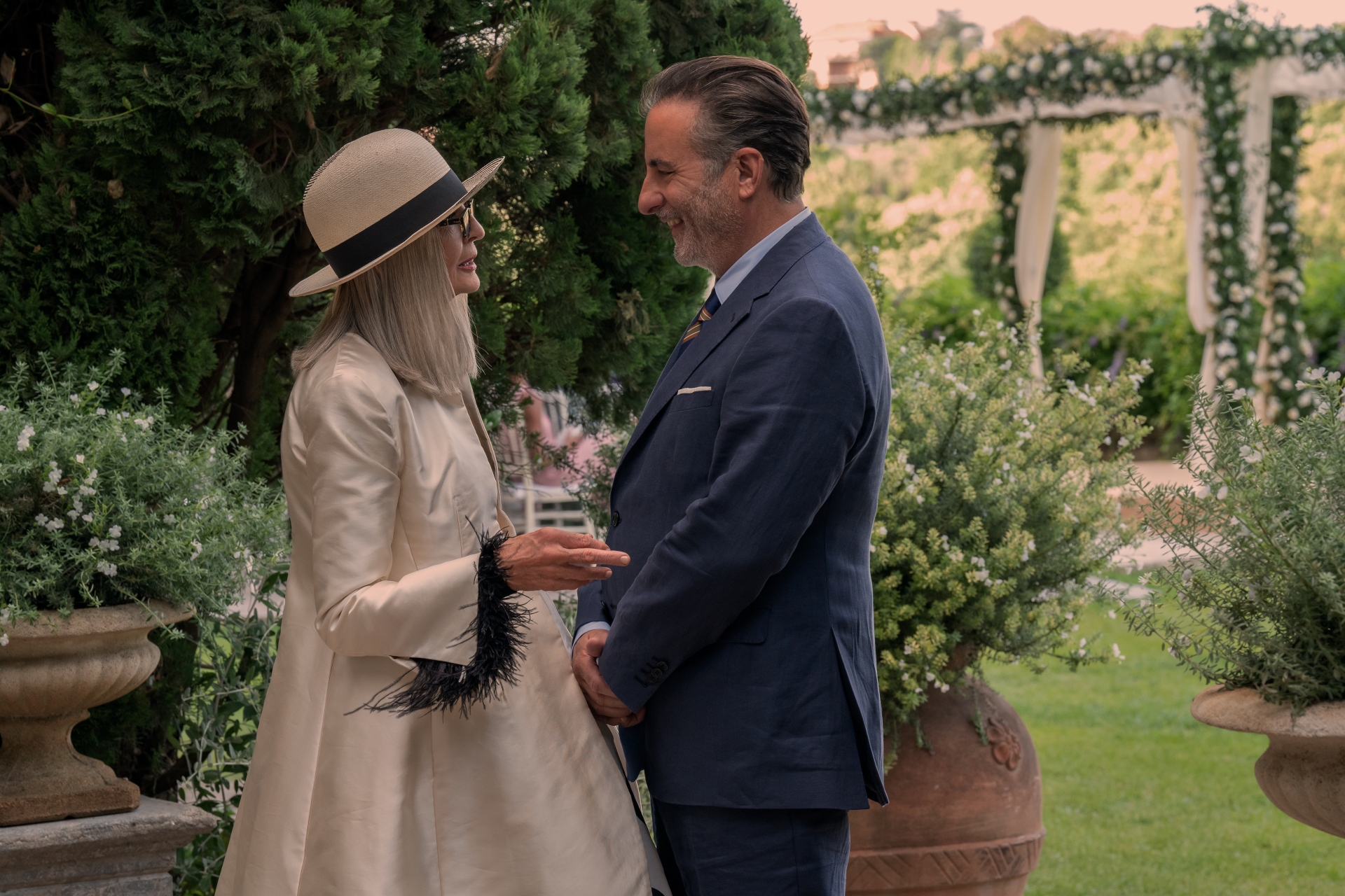Andy Garcia e Diane Keaton in "Book Club Il capitolo successivo". Fonte: Upi Media; Andy Garcia, Diane Keaton, INTERNATIONAL ; per gentile concessione di Ufficio Stampa Echo