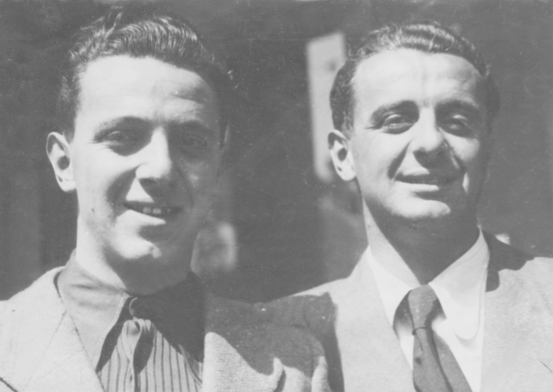 Gigi con, da sinistra, il fratello Emilio Villoresi. Fonte: Archivio Valerio Villoresi
