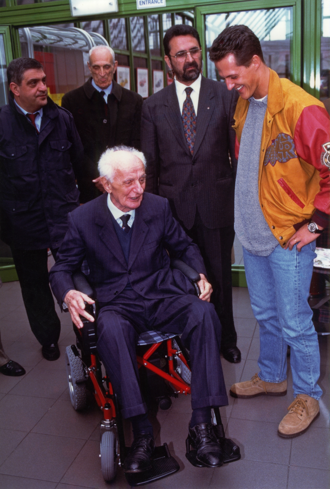 Gigi Villoresi e Michael Schumacher. Fonte: Archivio Valerio Villoresi