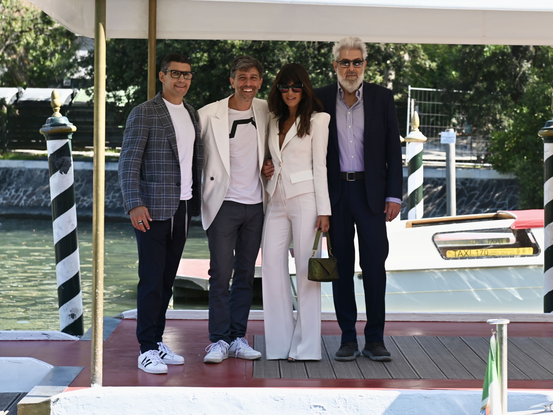 da sinistra: Emanuele Blandamura, Adelmo Togliani, Bianca Guaccero, Alessandro Benvenuti. Ph. Sabina Filice. Fonte: ufficio stampa Laura Beretta