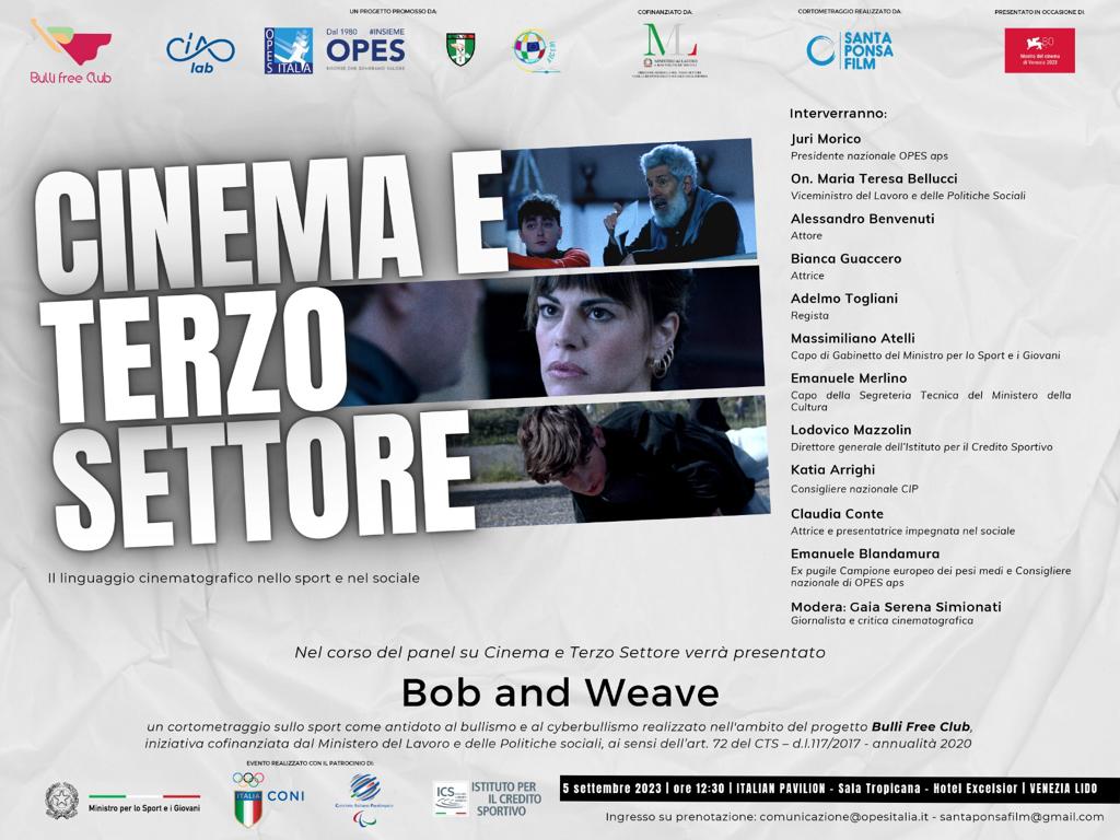 Panel "Cinema e Terzo Settore”. Fonte: ufficio stampa Laura Beretta