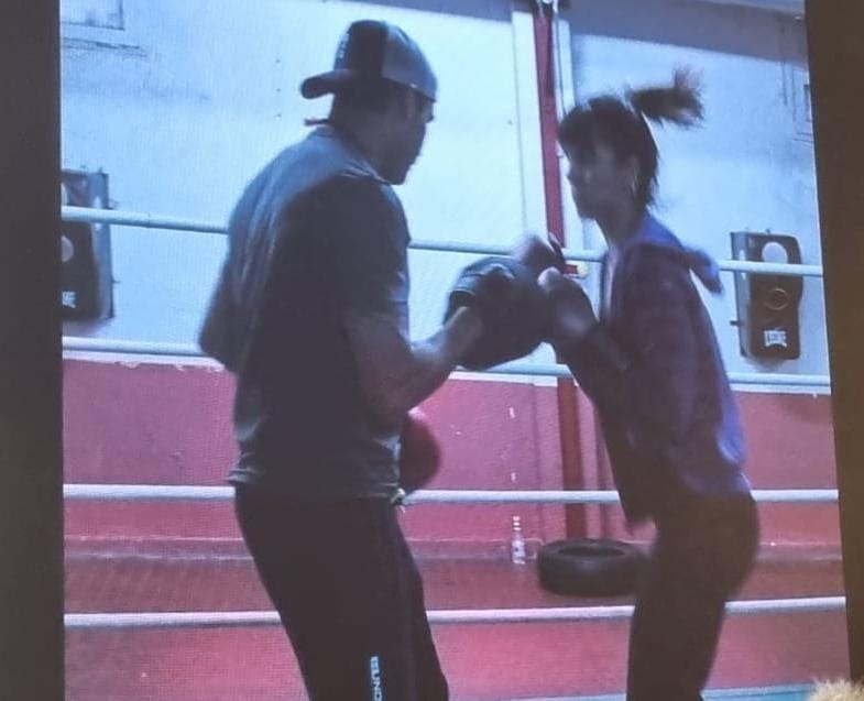 Una scena del corto "Bob and Weave", scattata durante la proiezione del teaser al panel "Cinema e Terzo Settore”. Ph. Alessandra Basile