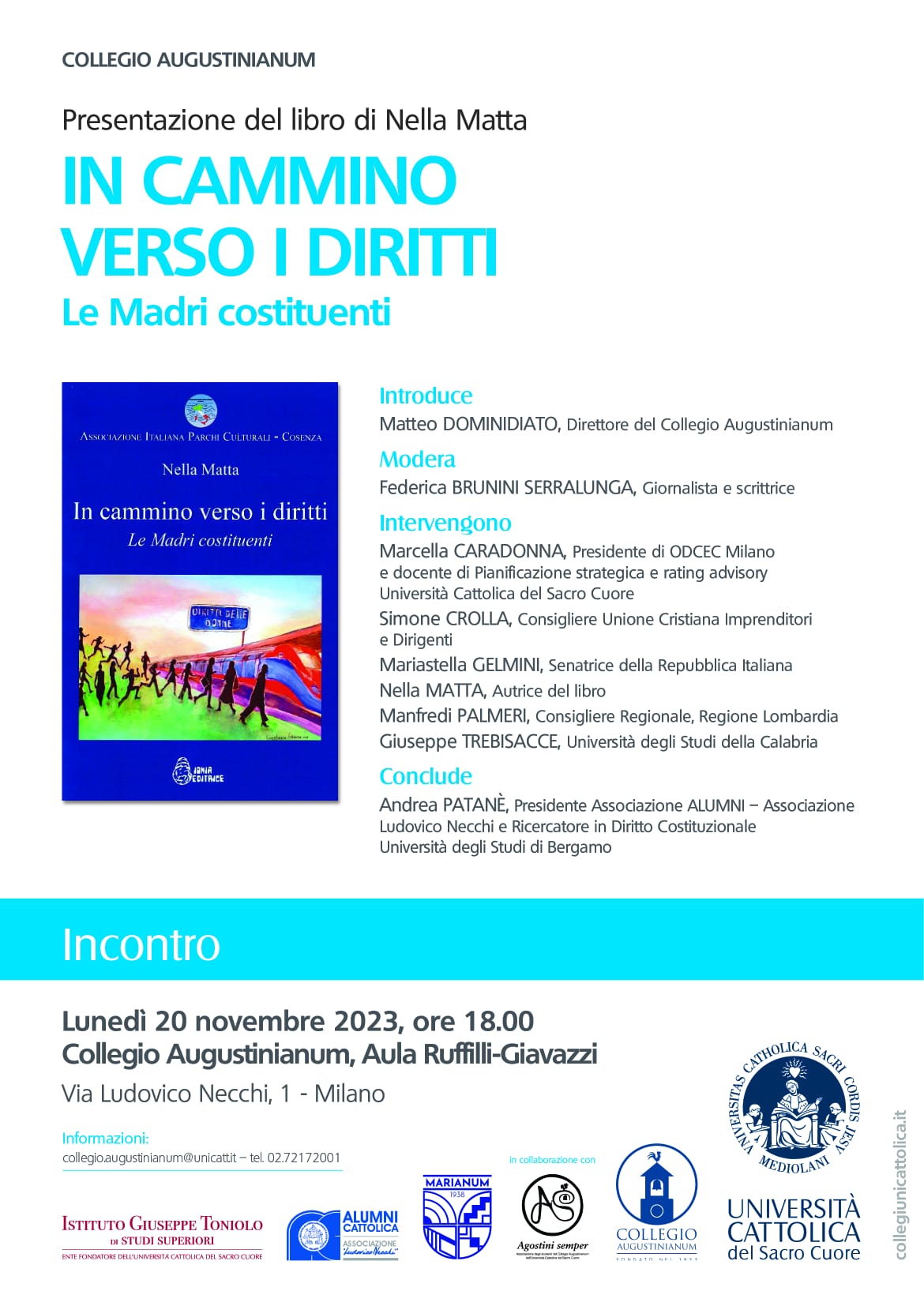 Invito alla presentazione del libro di Nella Matta. Ph. Giannicola Rocca