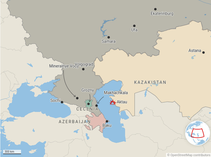 Arzebaijan Airlines sospende i voli verso 7 città russe fino alla conclusione delle indagini sull'incidente di Aktau