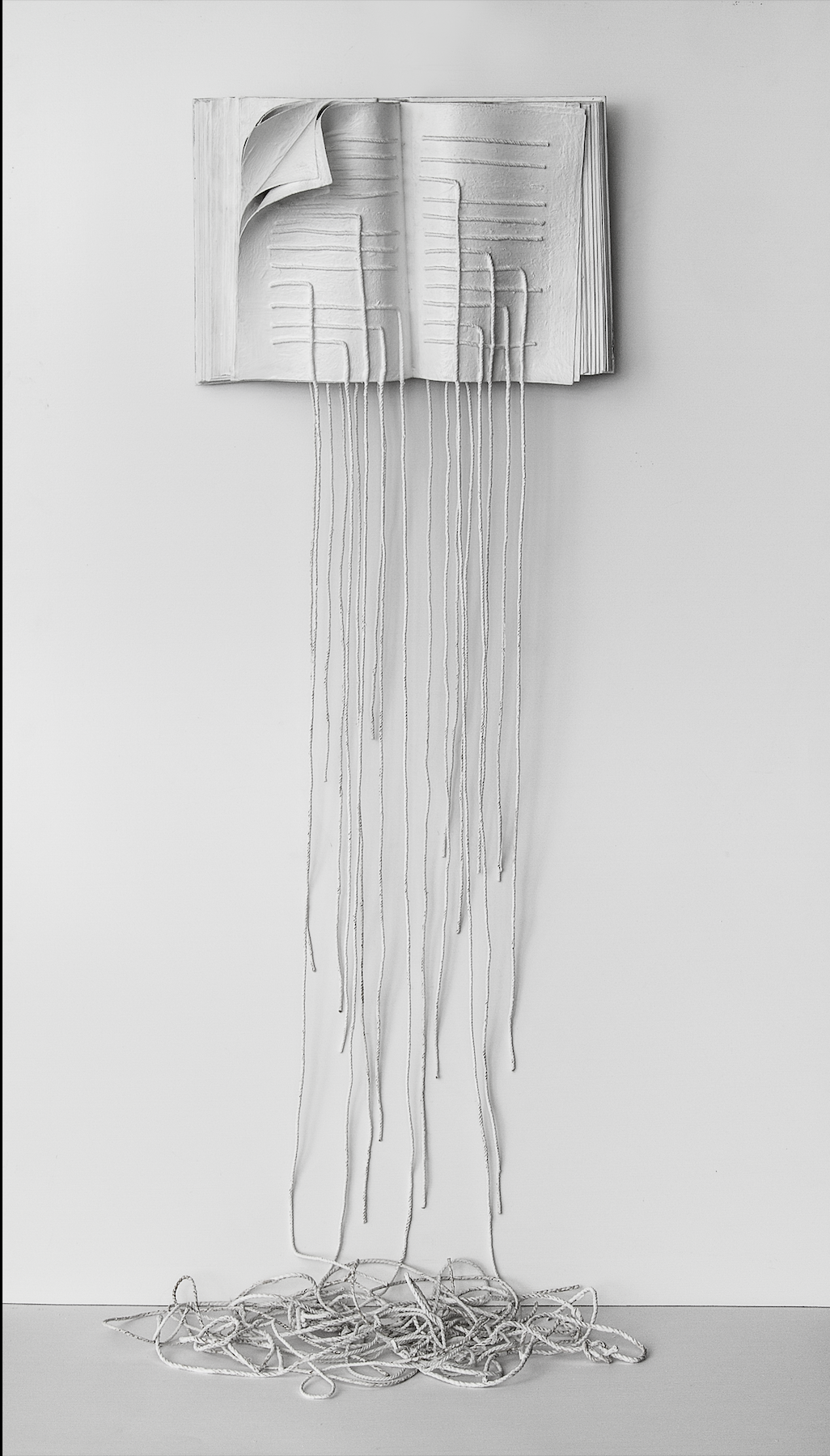 "E la parola ormai sfinita si sciolse in pianto" - Fonte/credits: Studio Libri Bianchi, Galleria Federica Ghizzoni