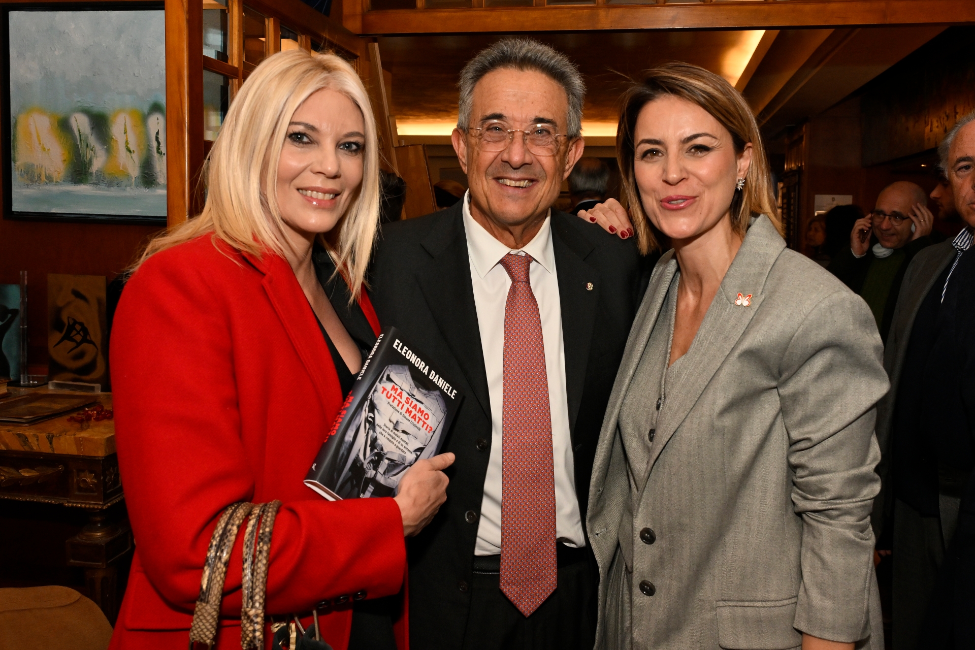 Eleonora Daniele, Roberto Sergio dg Rai, Greta Mauro; fonte/credits: Ph. Luigi Mistrulli per Fondazione Baroni