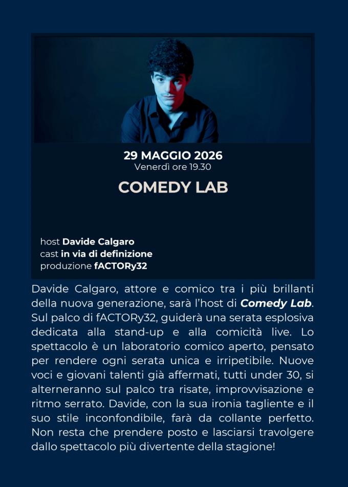 Fonte/credits: Ufficio stampa fACTORy32