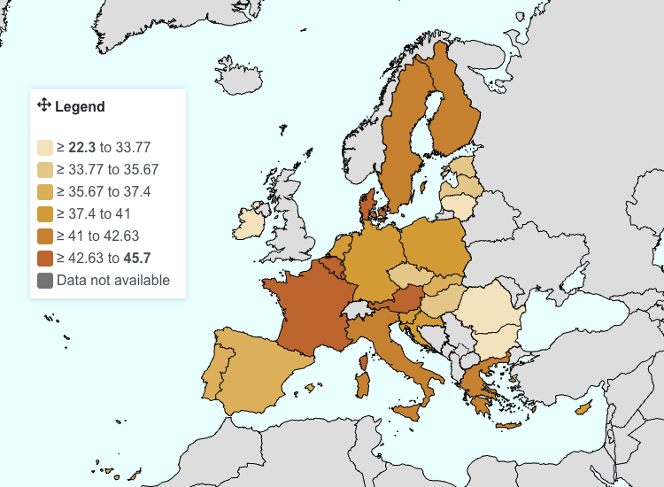 Mappa della pressione fiscale